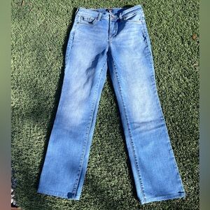 NYDJ Straight Leg Jeans in Light Blue Wash